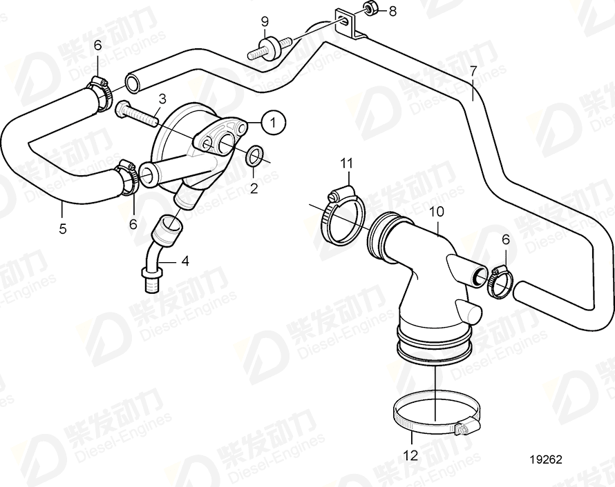 VOLVO Adapter 21073785 Drawing